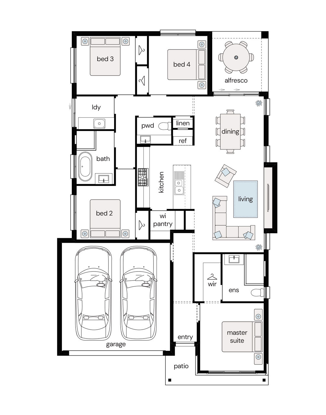 Complete by McDonald Jones at Avery's Rise - Heddon Greta - Lot 719 Floorplan