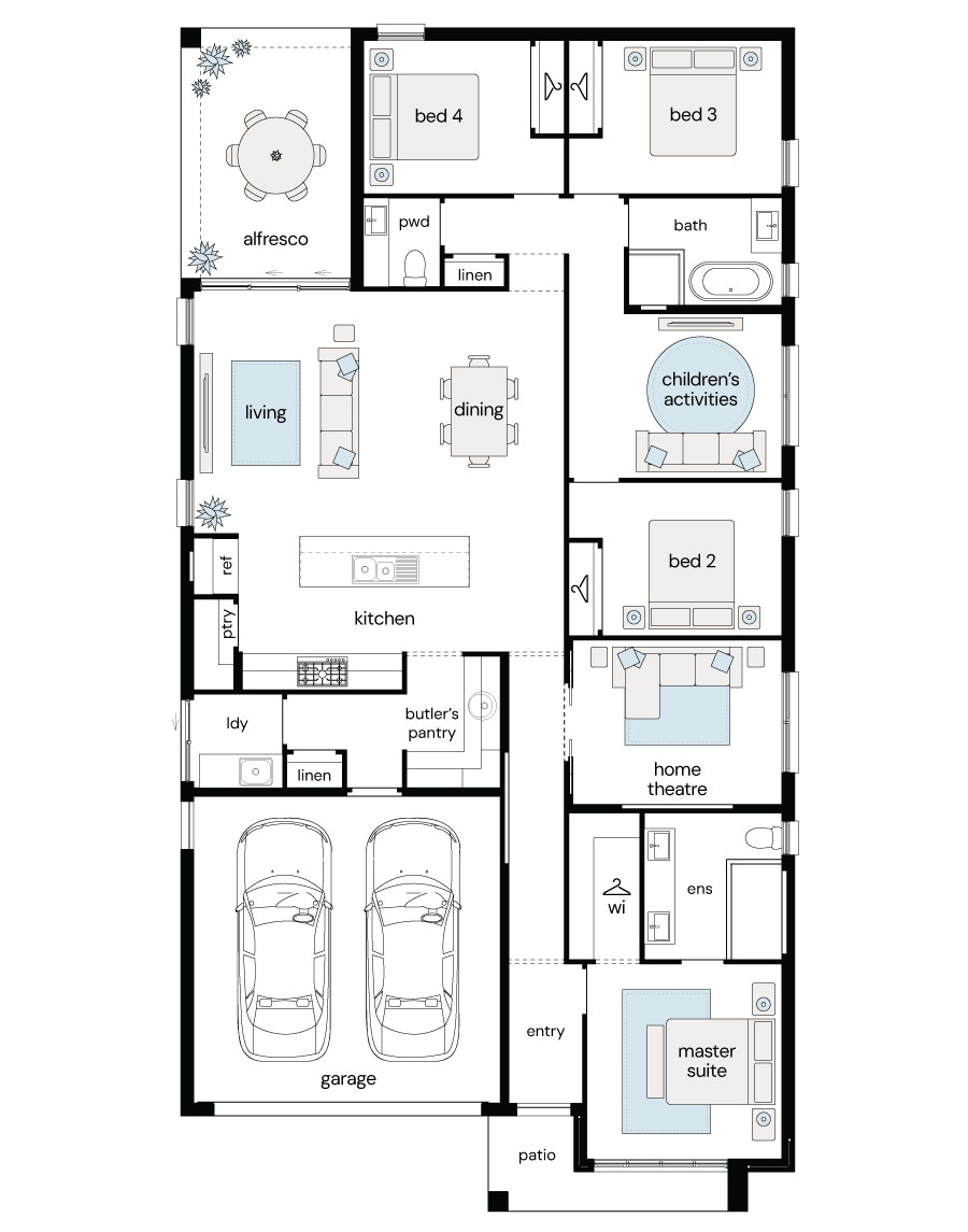 Complete by McDonald Jones at Figtree Hill - Gilead - Lot 1352 Floorplan