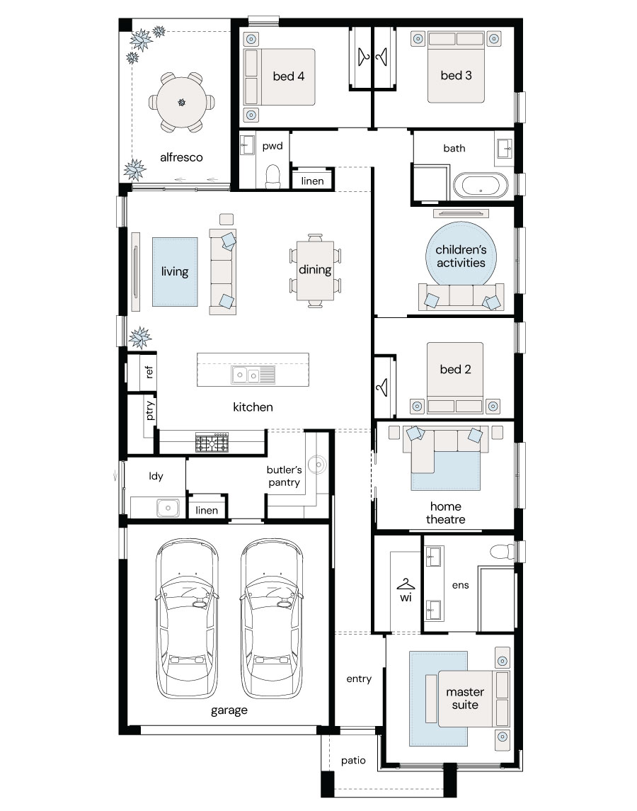 Complete by McDonald Jones at Figtree Hill - Gilead - Lot 1354 Floorplan