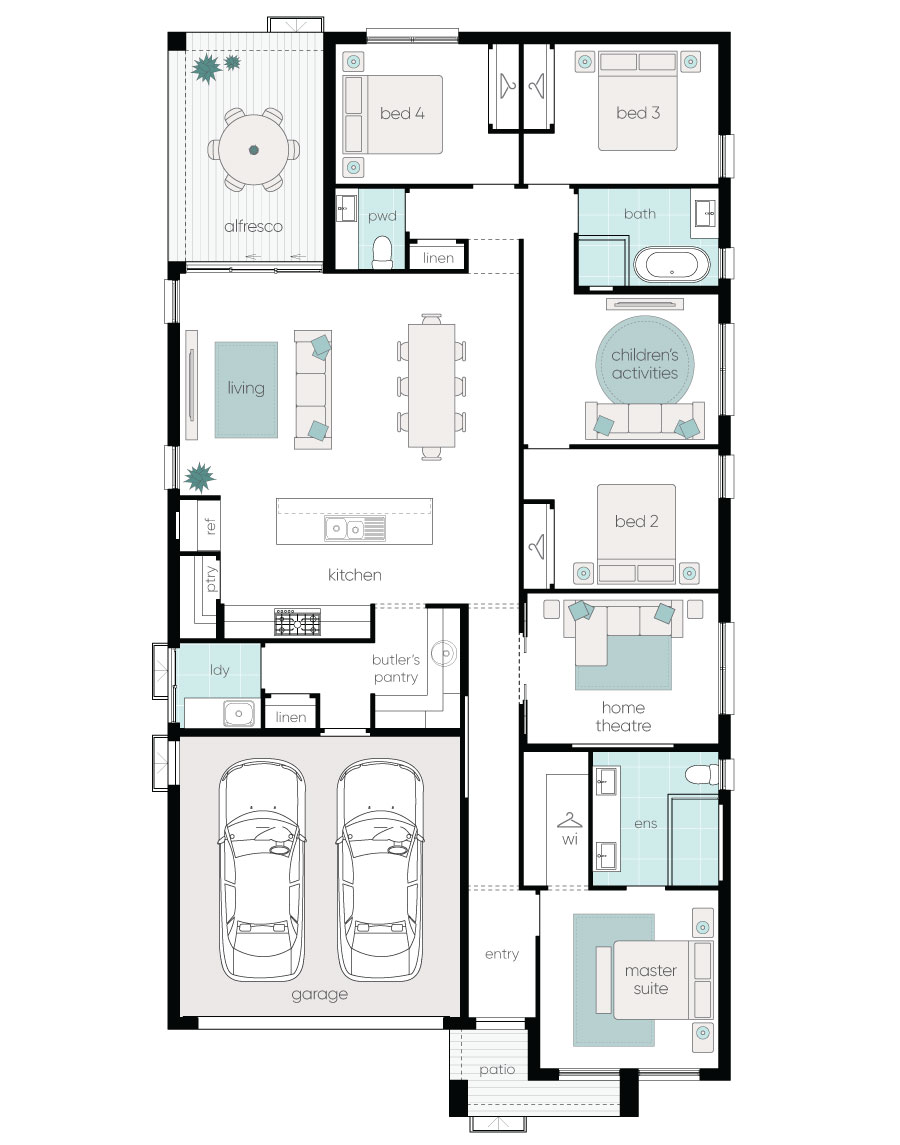 Complete by McDonald Jones at Kurrajong Fields - Scone - Lot 510 Floorplan