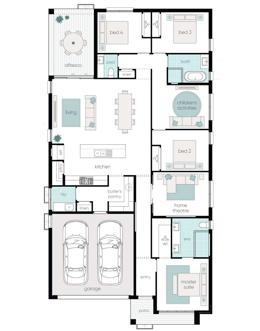 Complete by McDonald Jones at Kurrajong Fields - Scone - Lot 511 Floorplan