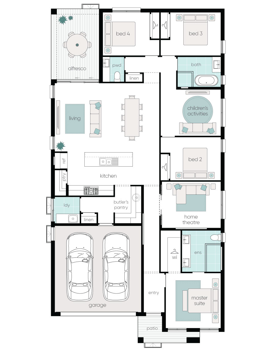 Complete by McDonald Jones at Kurrajong Fields - Scone - Lot 512 Floorplan