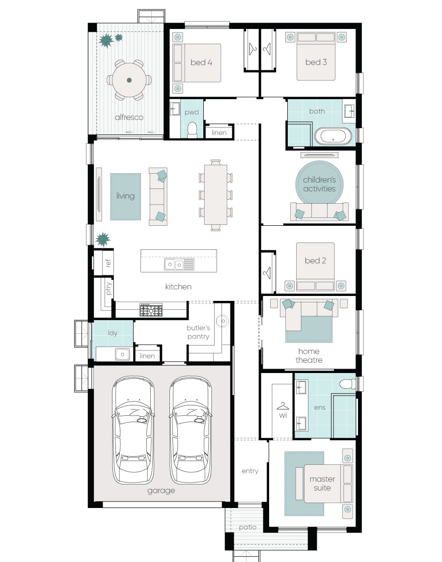 Complete by McDonald Jones at Kurrajong Fields - Scone - Lot 514 Floorplan