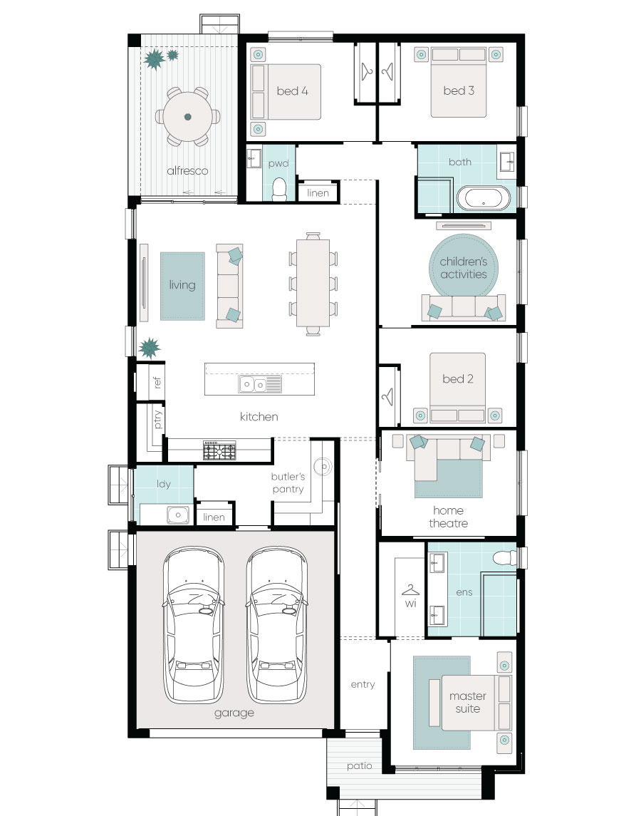 Complete by McDonald Jones at Kurrajong Fields - Scone - Lot 515 Floorplan