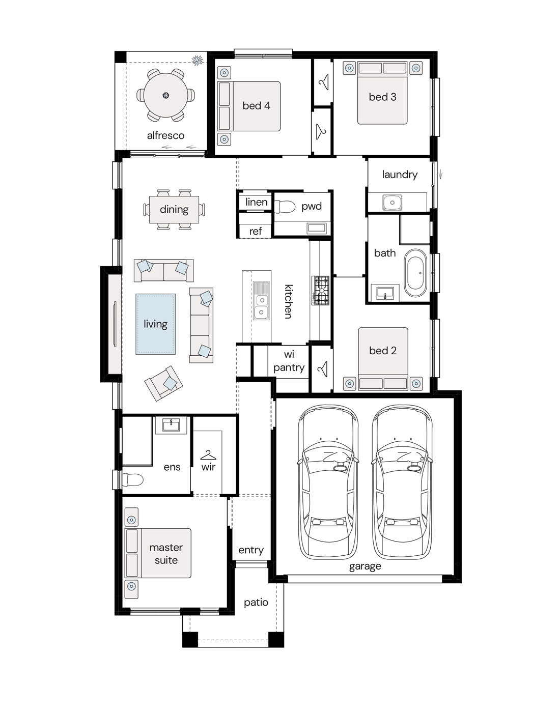 Complete by McDonald Jones at Lochinvar Downs - Leyland Release - Lochinvar - Lot 902 Floorplan