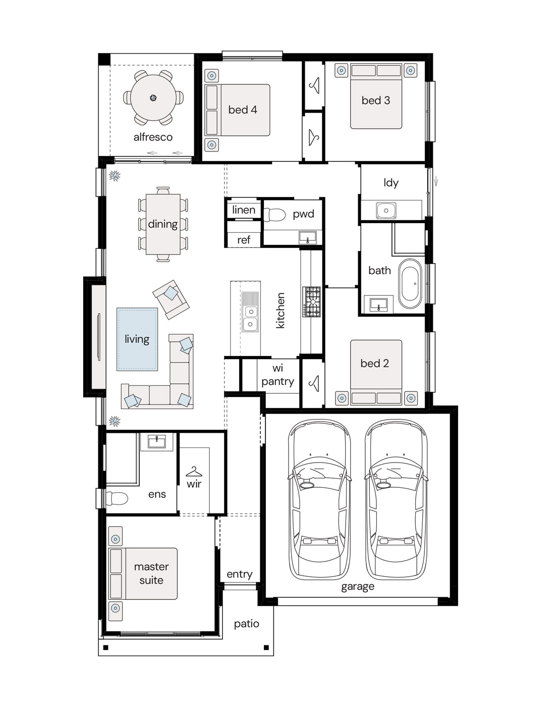 Complete by McDonald Jones at Lochinvar Downs - Leyland Release - Lochinvar - Lot 903 Floorplan