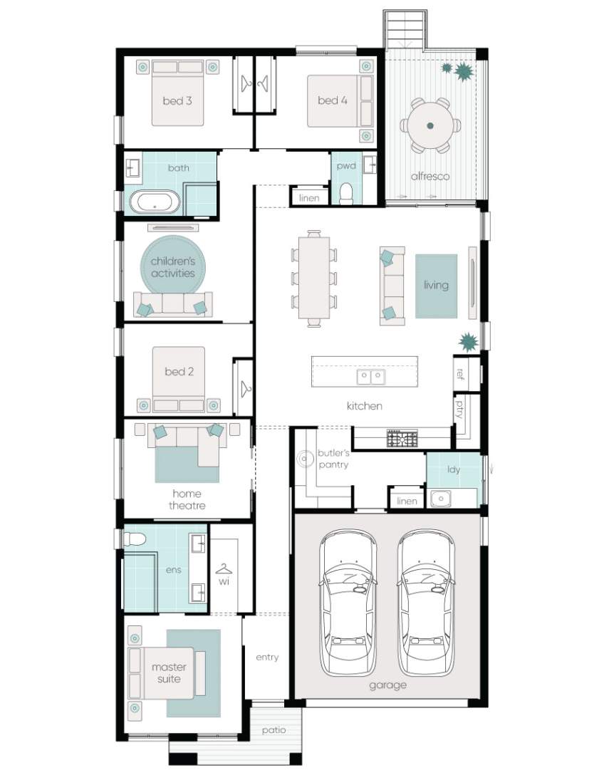 Complete by McDonald Jones at Mount Terry - Albion Park - Lot 514 Floorplan