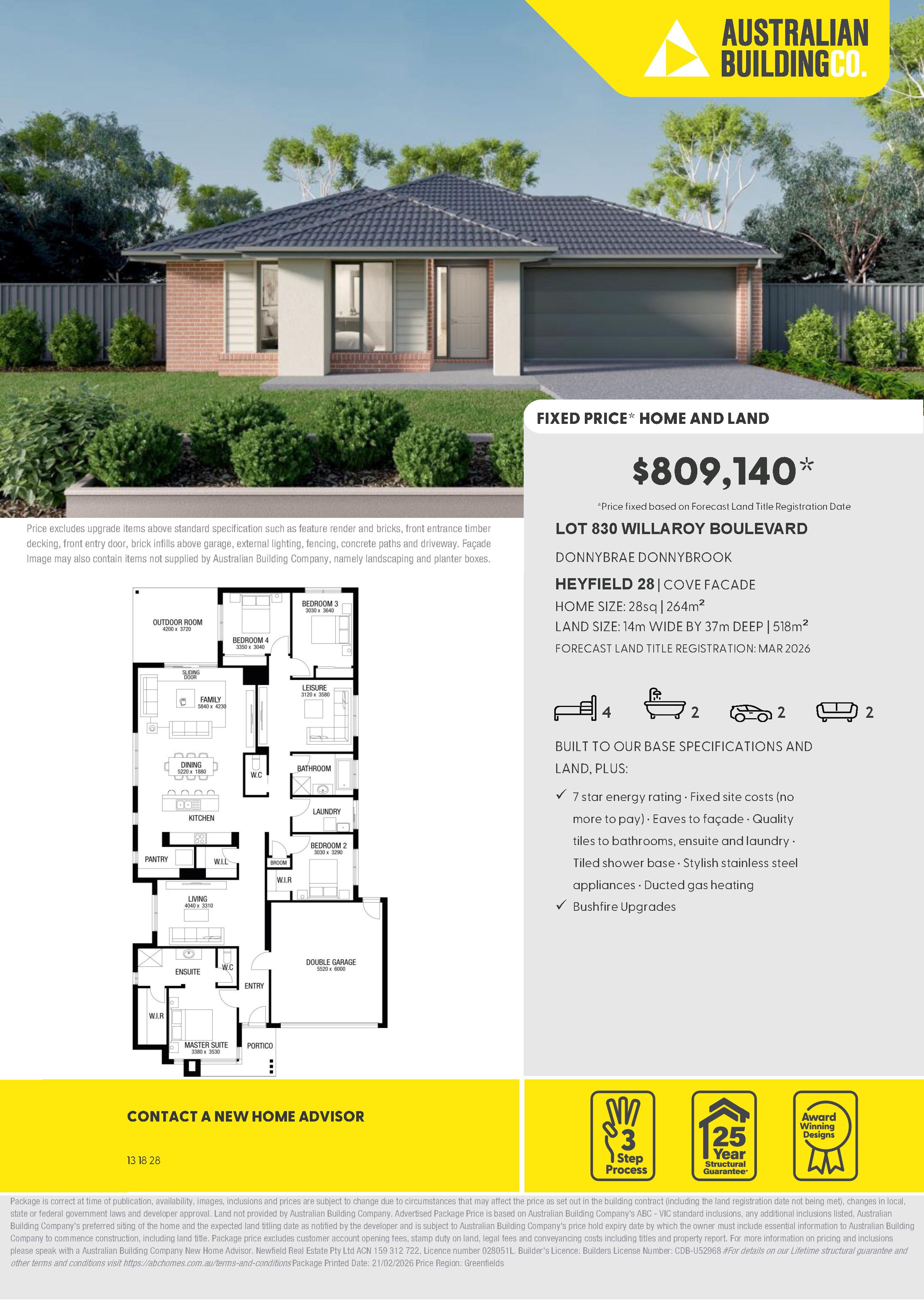 Donnybrae Estate - Donnybrook - Lot 830