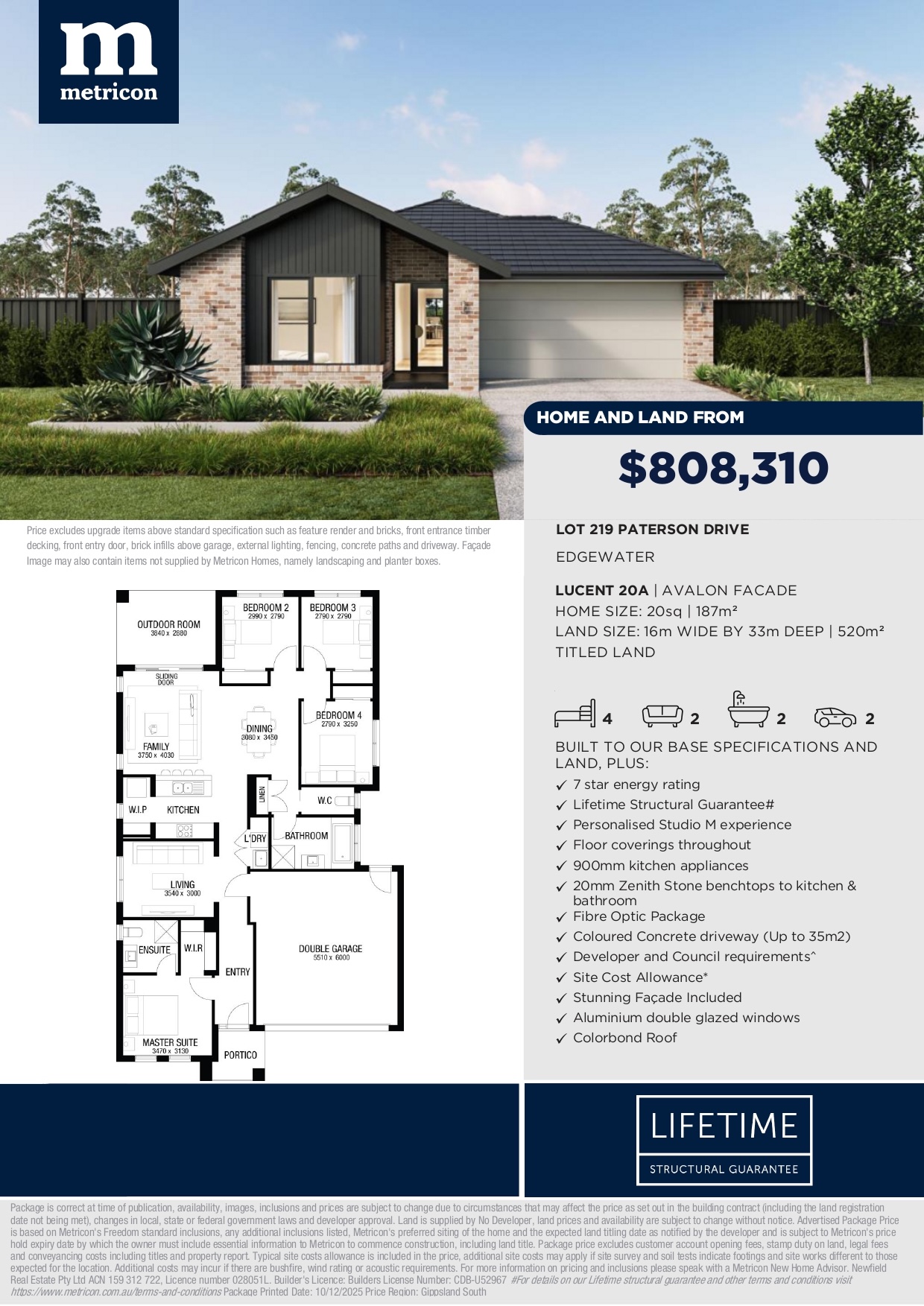 Edgewater Estate - San Remo - Lot 219