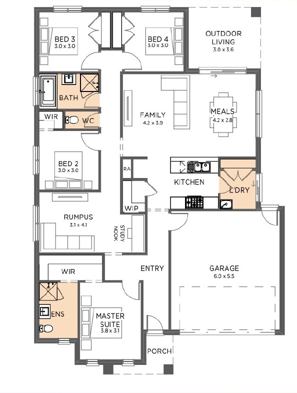 Edgewater Estate - San Remo - Lot 243 Floorplan