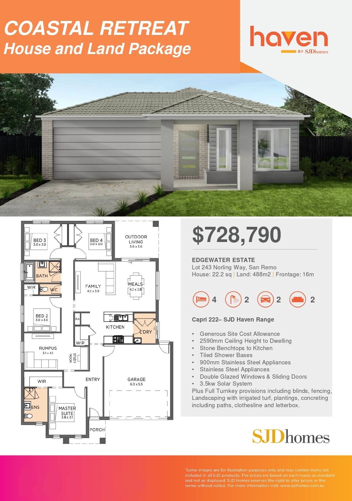 Edgewater Estate - San Remo - Lot 243