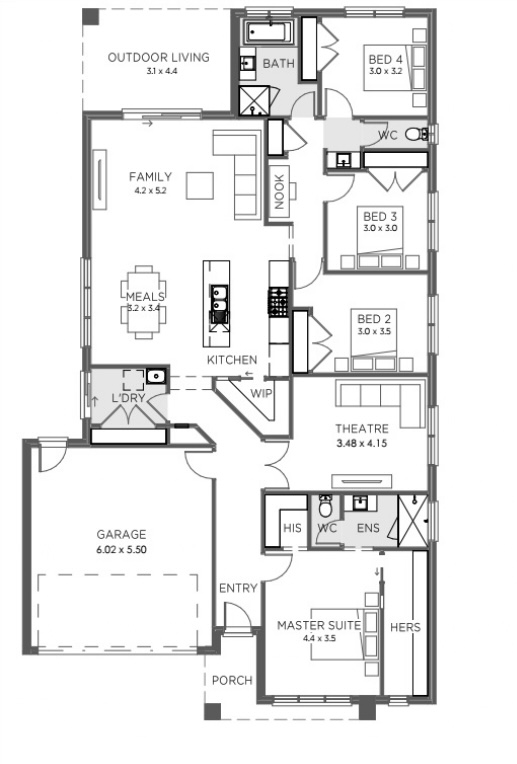 Edgewater Estate - San Remo - Lot 262 Floorplan