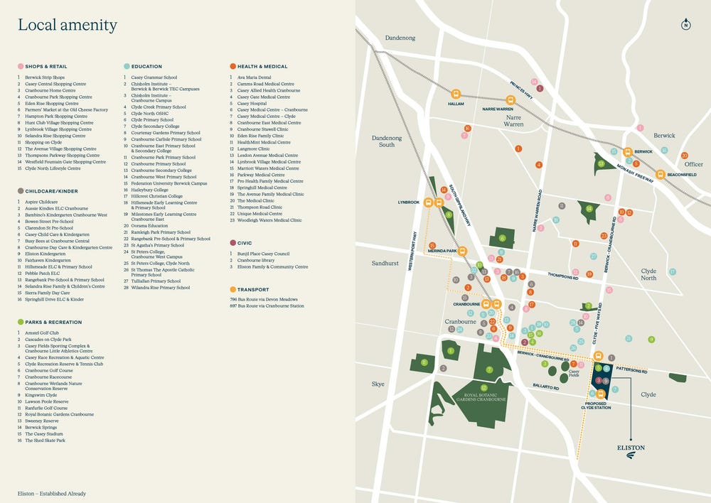 Eliston Place - Clyde - Lot 1 Location Map