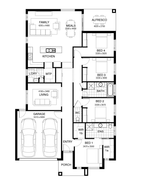 Everley Estate - Sunbury - Lot 6201 Floorplan