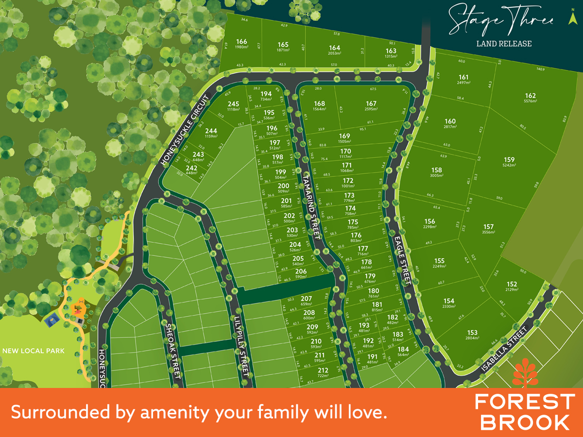 ForestBrook Estate - Collingwood Park - Lot 204 Release Map