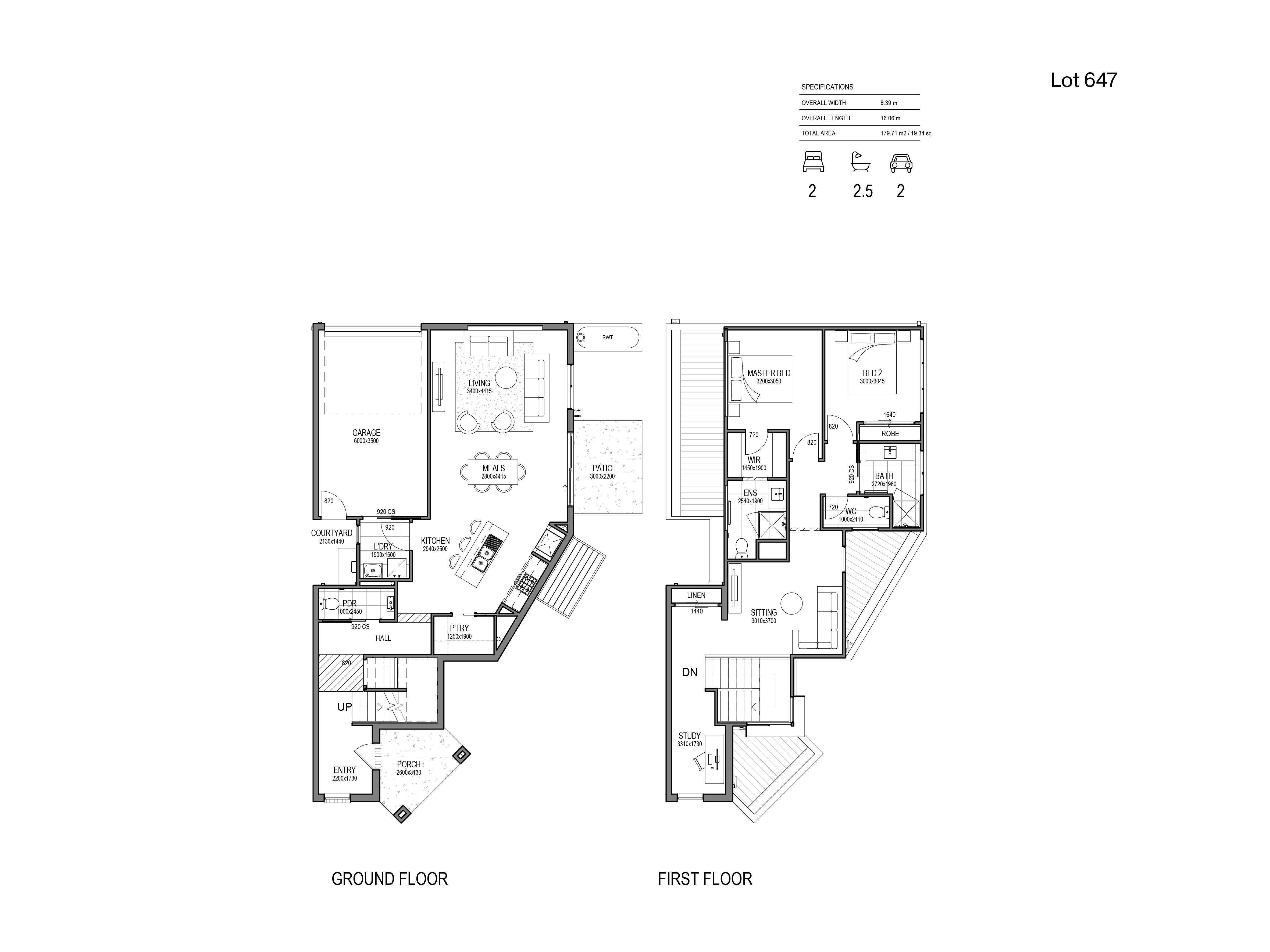 Glenvill Homes at Stockland Banksia - Armstrong Creek - Lot 647 Floorplan