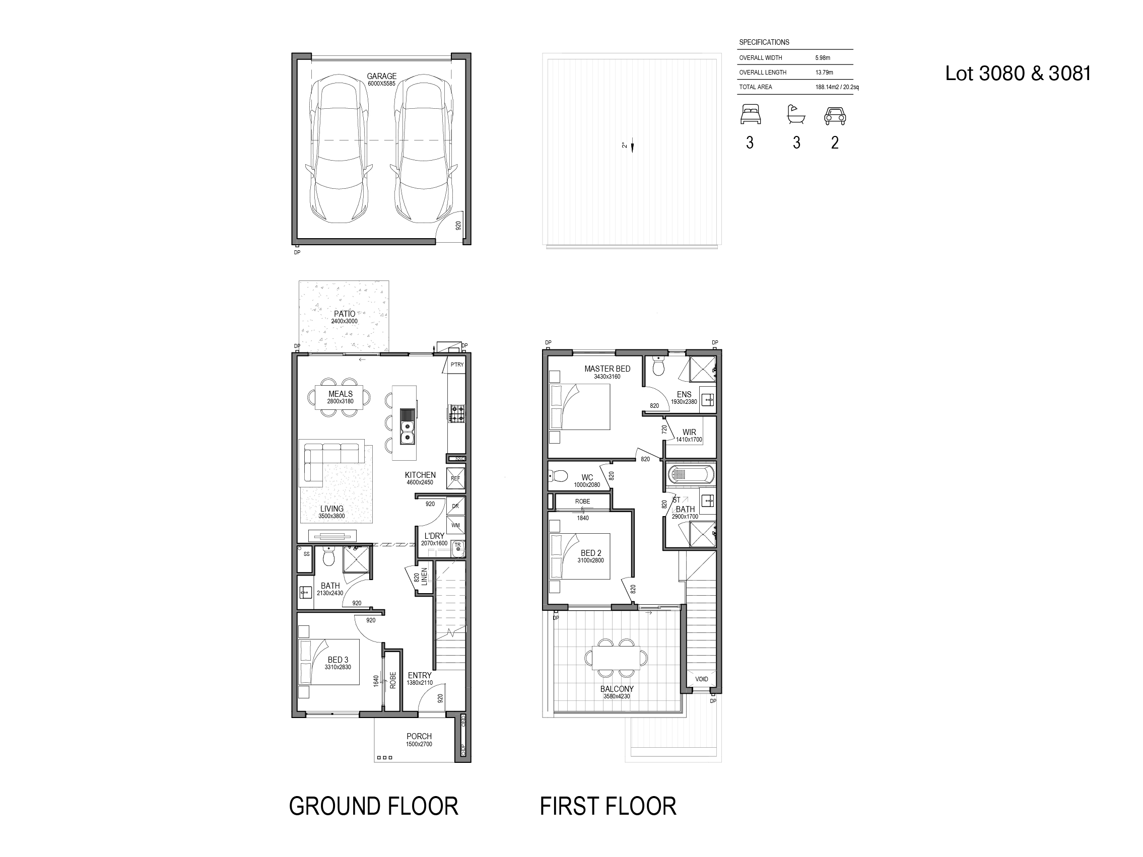 Glenvill Homes at Stockland Grandview - Truganina - Lot 3081 Floorplan