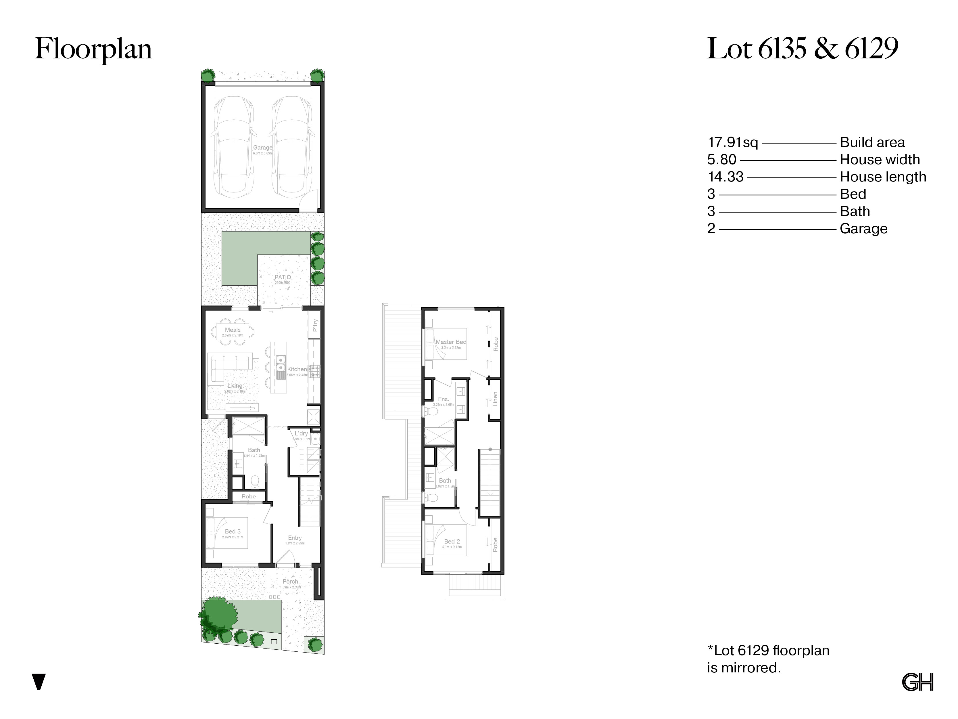 Glenvill Homes on Centre Road, Alira - Berwick - Lot 6129 Floorplan