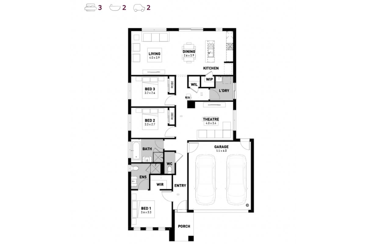 Heritage Estate - Moe - Lot 104 Floorplan