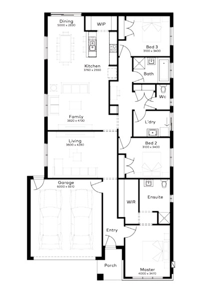 Highfields Estate - Drouin - Lot 37 Floorplan