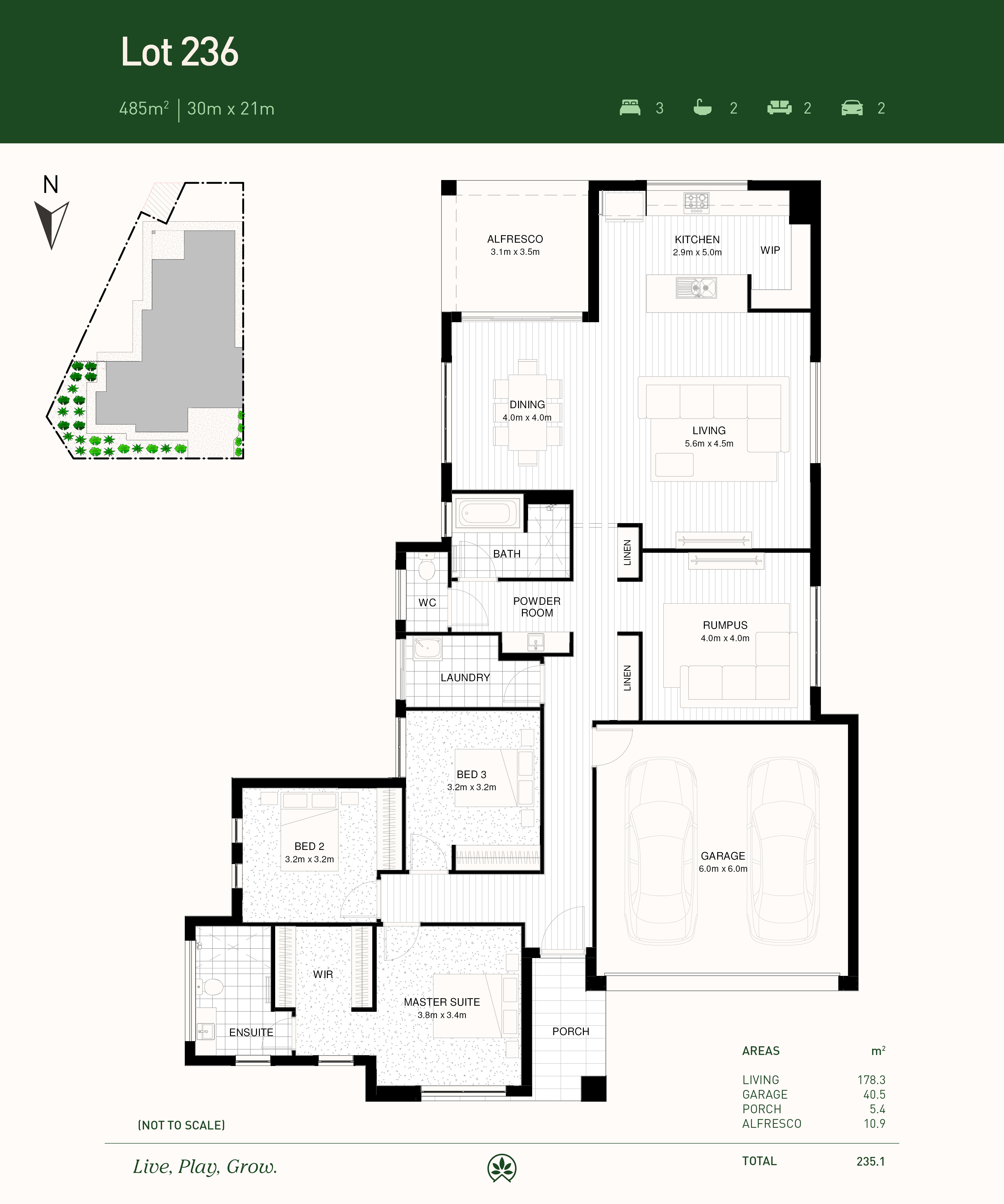Hillsview Green Estate - Angle Vale - Lot 236 Floorplan