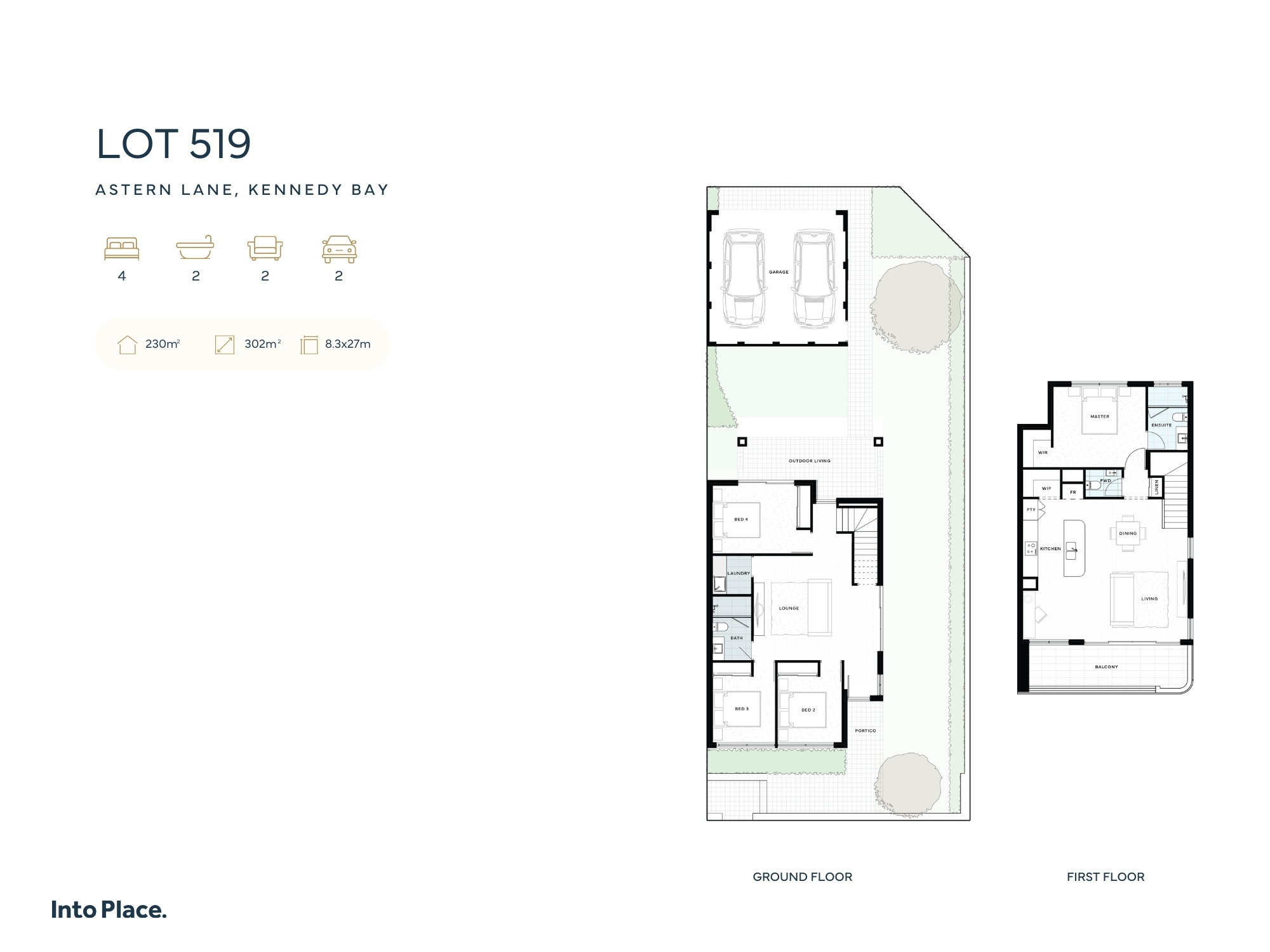 Into Place @ Astern Lane, Kennedy Bay - Port Kennedy - Lot 519 Floorplan