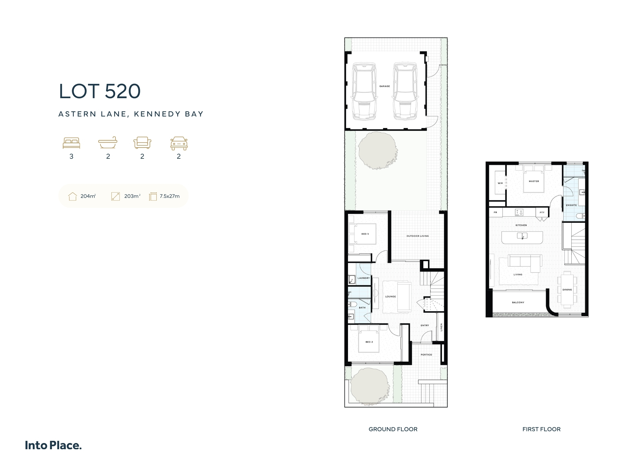 Into Place @ Astern Lane, Kennedy Bay - Port Kennedy - Lot 520 Floorplan