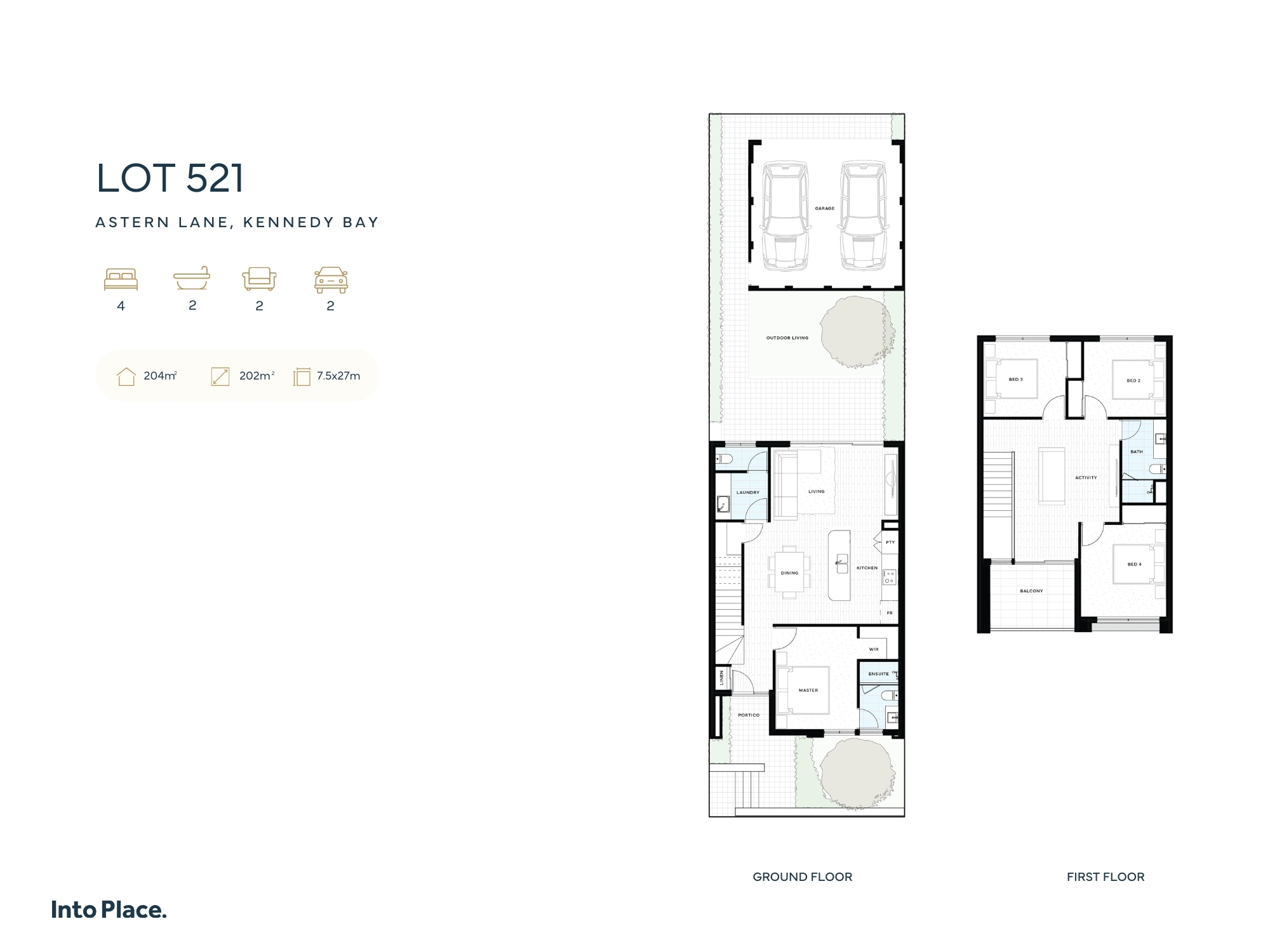 Into Place @ Astern Lane, Kennedy Bay - Port Kennedy - Lot 521 Floorplan
