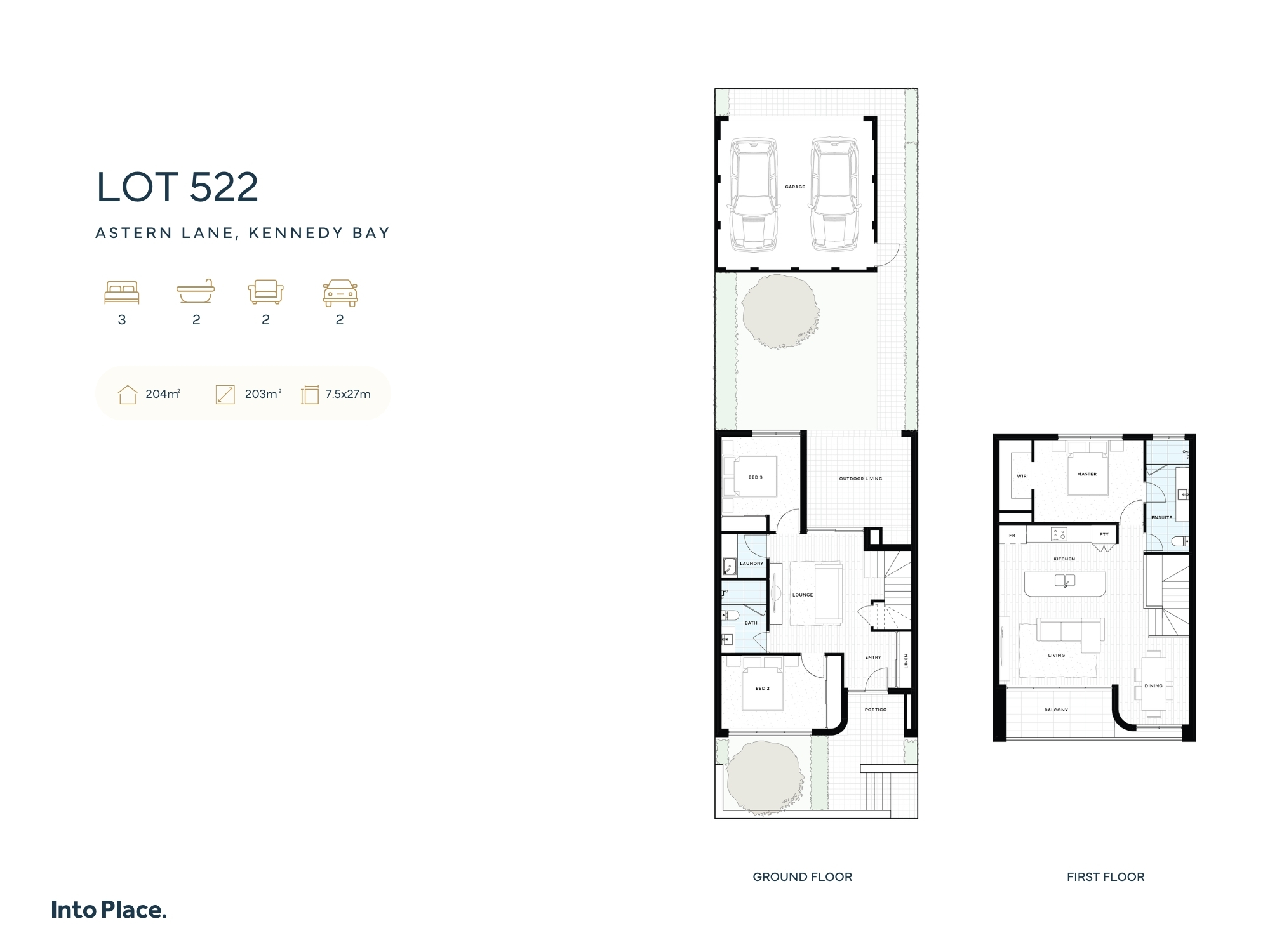 Into Place @ Astern Lane, Kennedy Bay - Port Kennedy - Lot 522 Floorplan