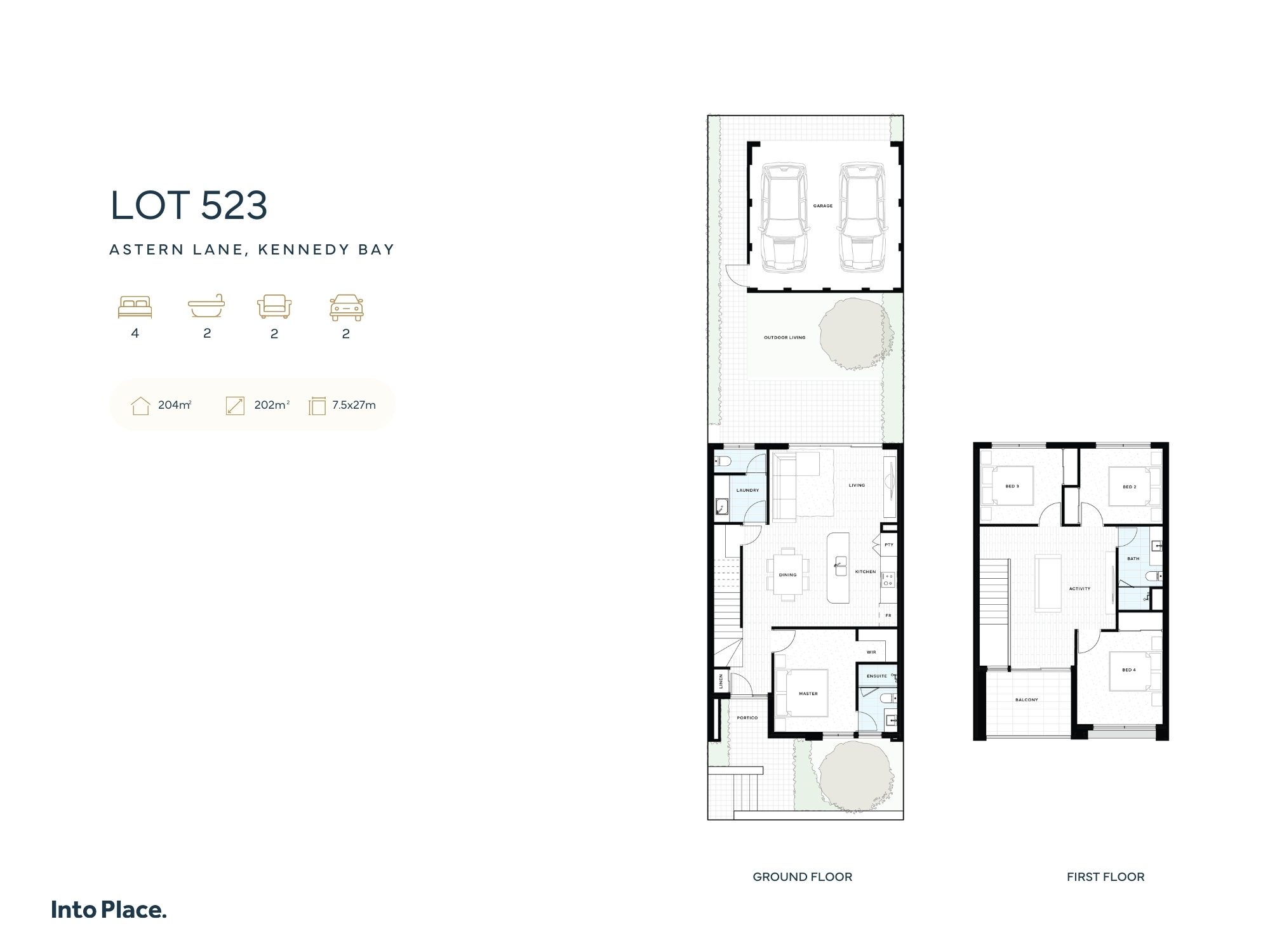 Into Place @ Astern Lane, Kennedy Bay - Port Kennedy - Lot 523 Floorplan
