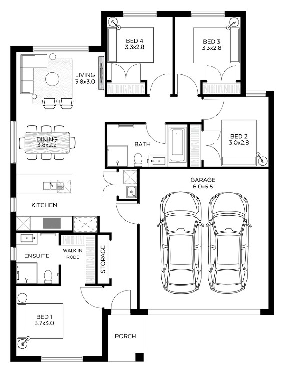 Jubilee Estate - Wyndham Vale - Lot 5437 Floorplan