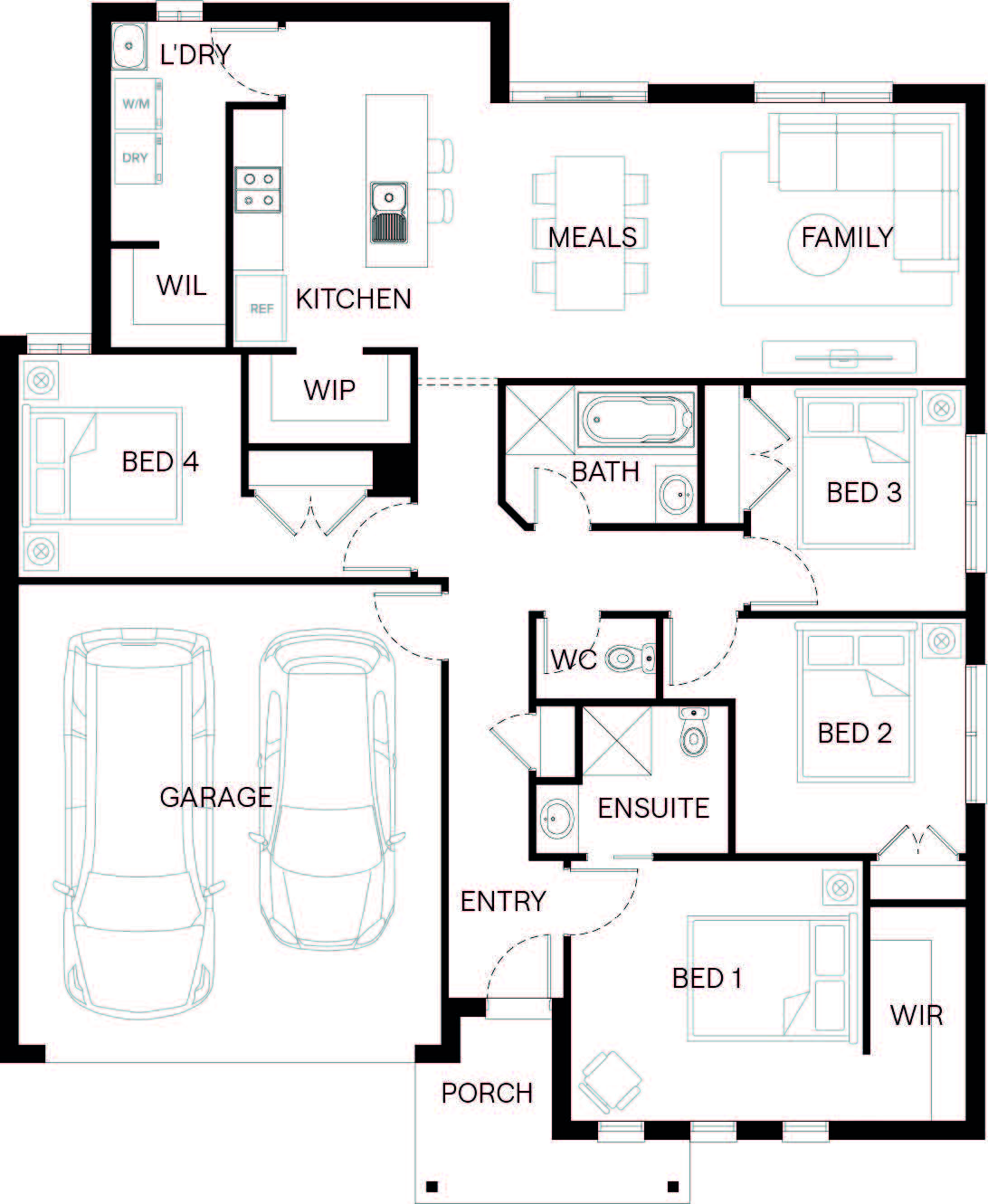 Kaylana Estate - Tarneit - Lot 211 Floorplan