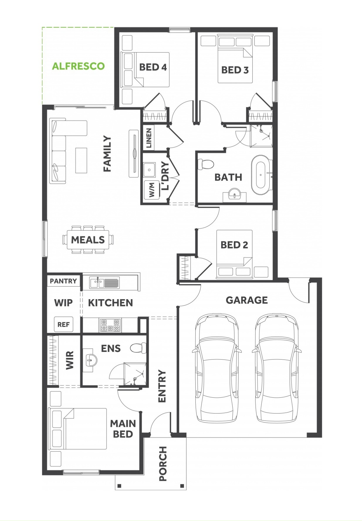Kelly on Lithgow Estate - Beveridge - Lot 58 Floorplan