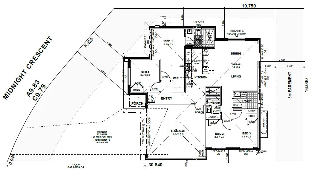 Kingsfield - Sunbury - Lot 2254 Floorplan