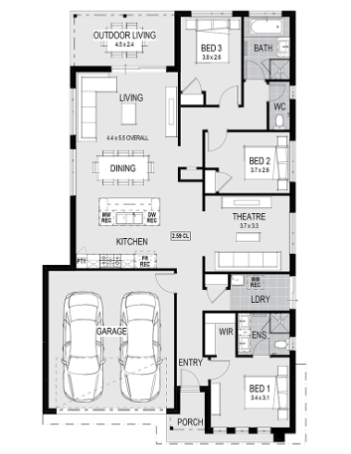 Little Springs Estate - Deanside - Lot 413 Floorplan