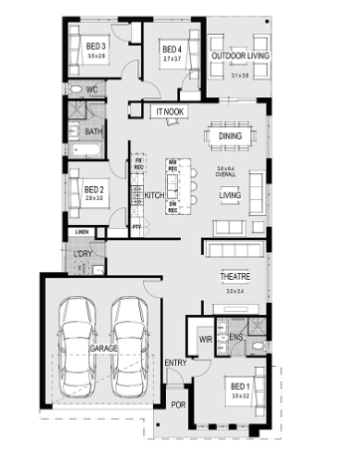 Little Springs Estate - Deanside - Lot 426 Floorplan