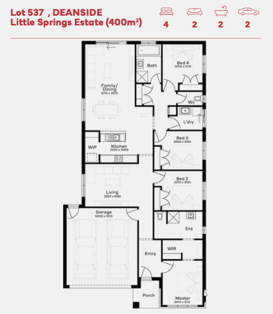 Little Springs Estate - Deanside - Lot 537