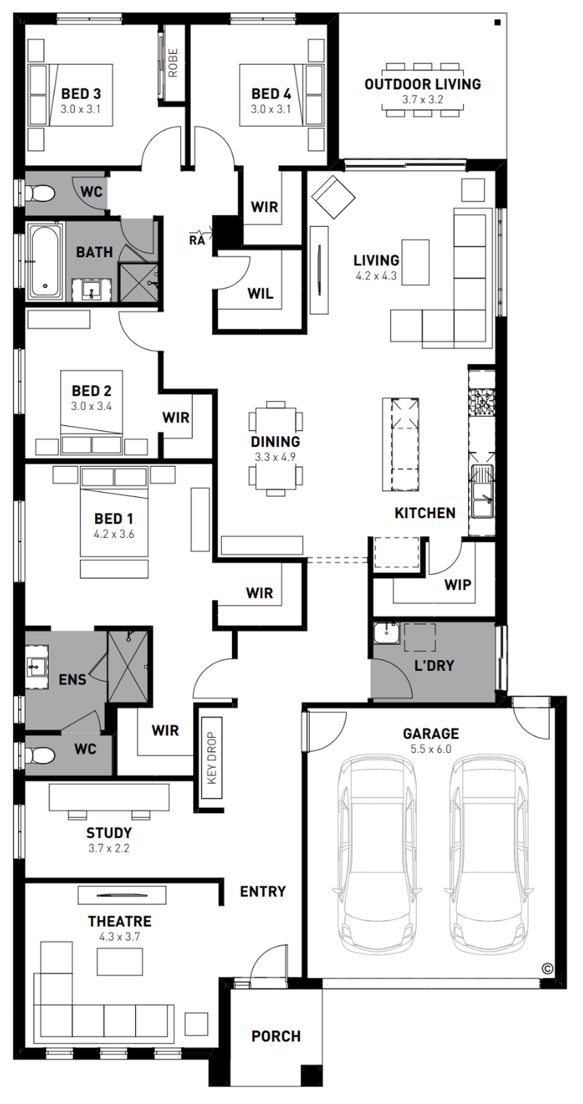 Lot 10 Alcott Drive by Homebuyers Centre VIC Floorplan