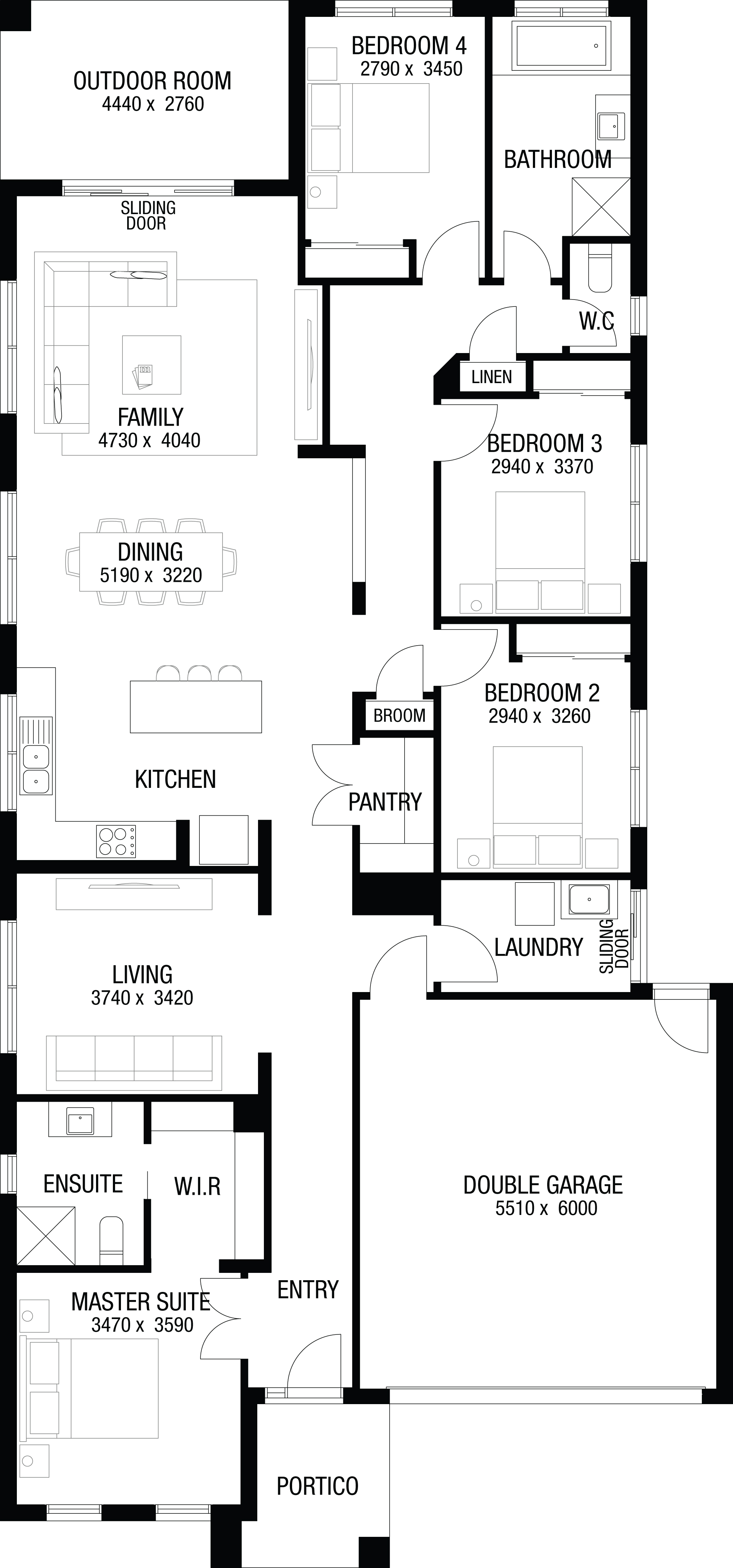 Lot 101 Kidd Street by Metricon Homes Floorplan