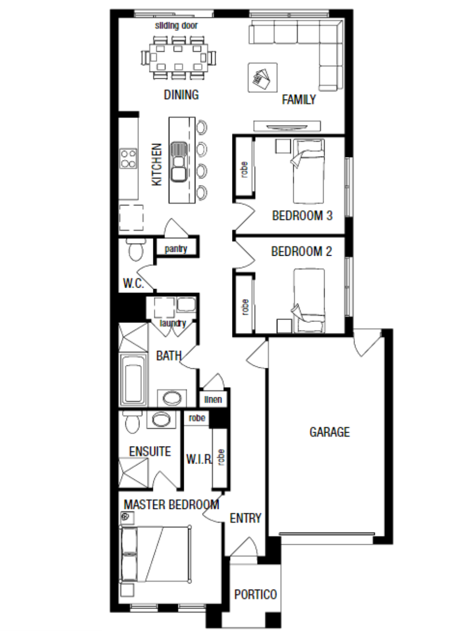 Lot 1012 Maluno Entrance by Metricon Homes Floorplan