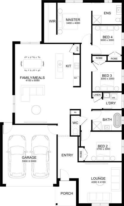 Lot 102 Parkers Grove Estate by Sherridon Homes Floorplan