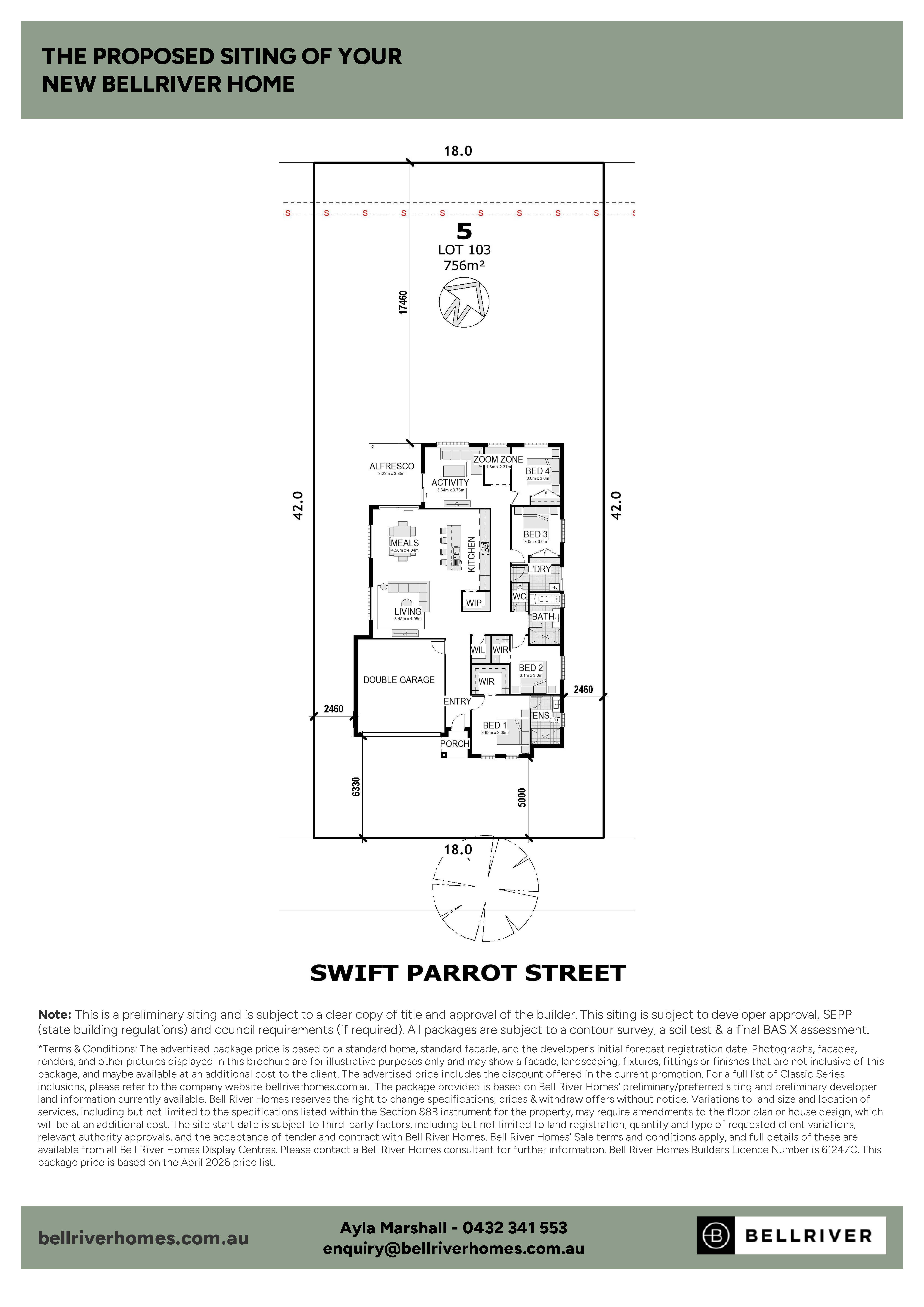 Lot 103 (5) Swift Parrot Street, Millfield Rise Estate by Bellriver Homes
