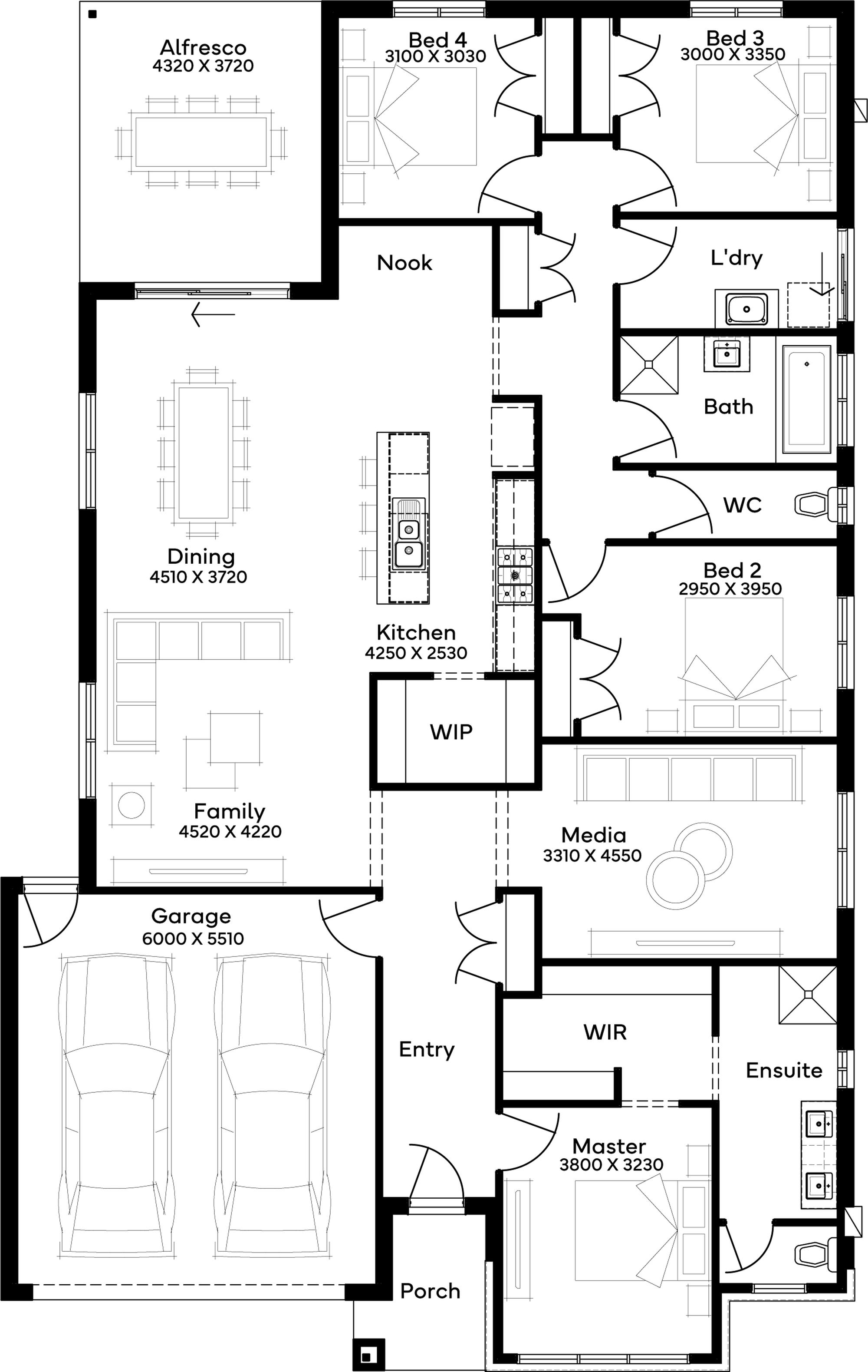 Lot 103 Acadia Court by Simonds Homes Floorplan