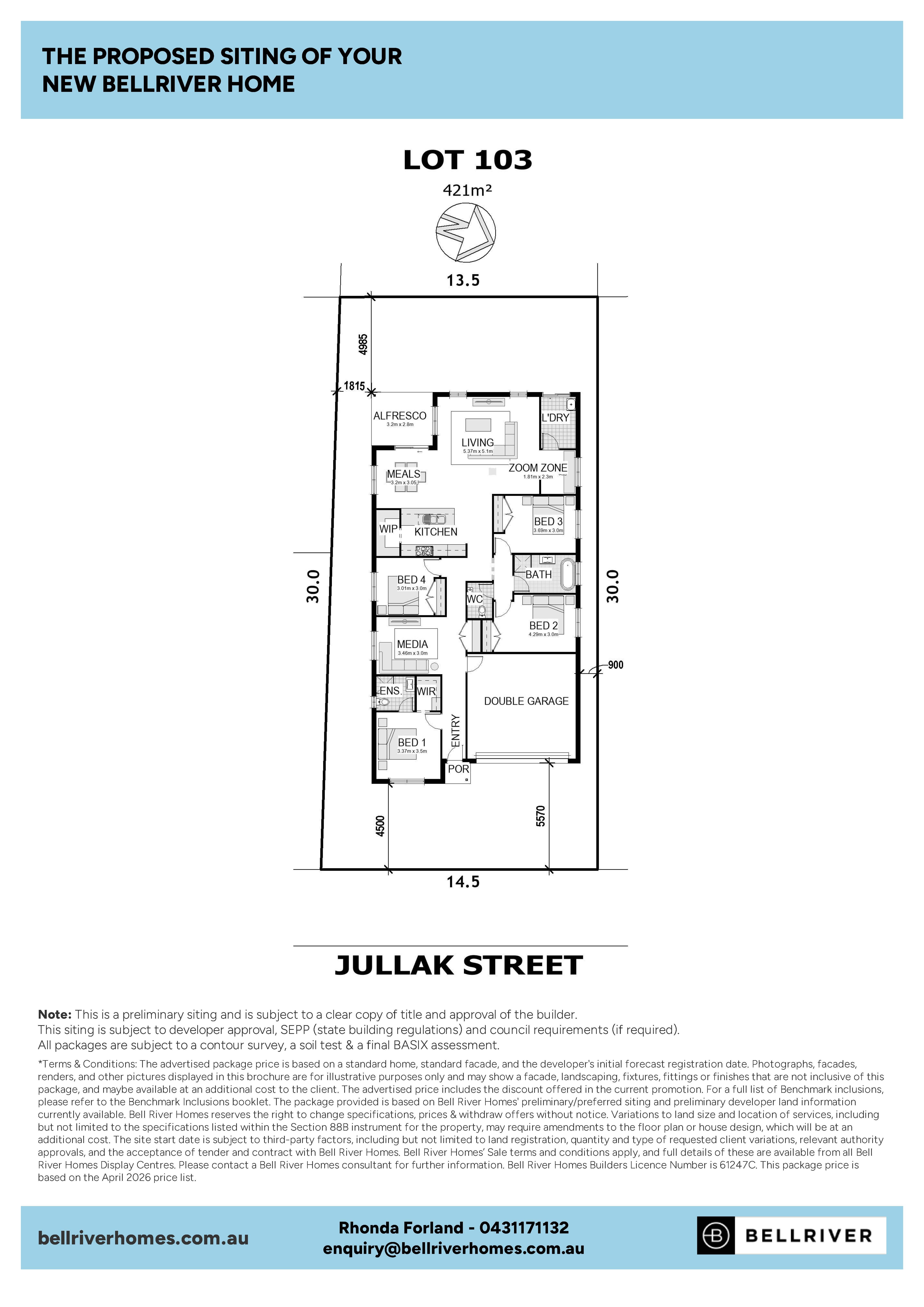 Lot 103 Jullak Street, Bingara Gorge Estate by Bellriver Homes