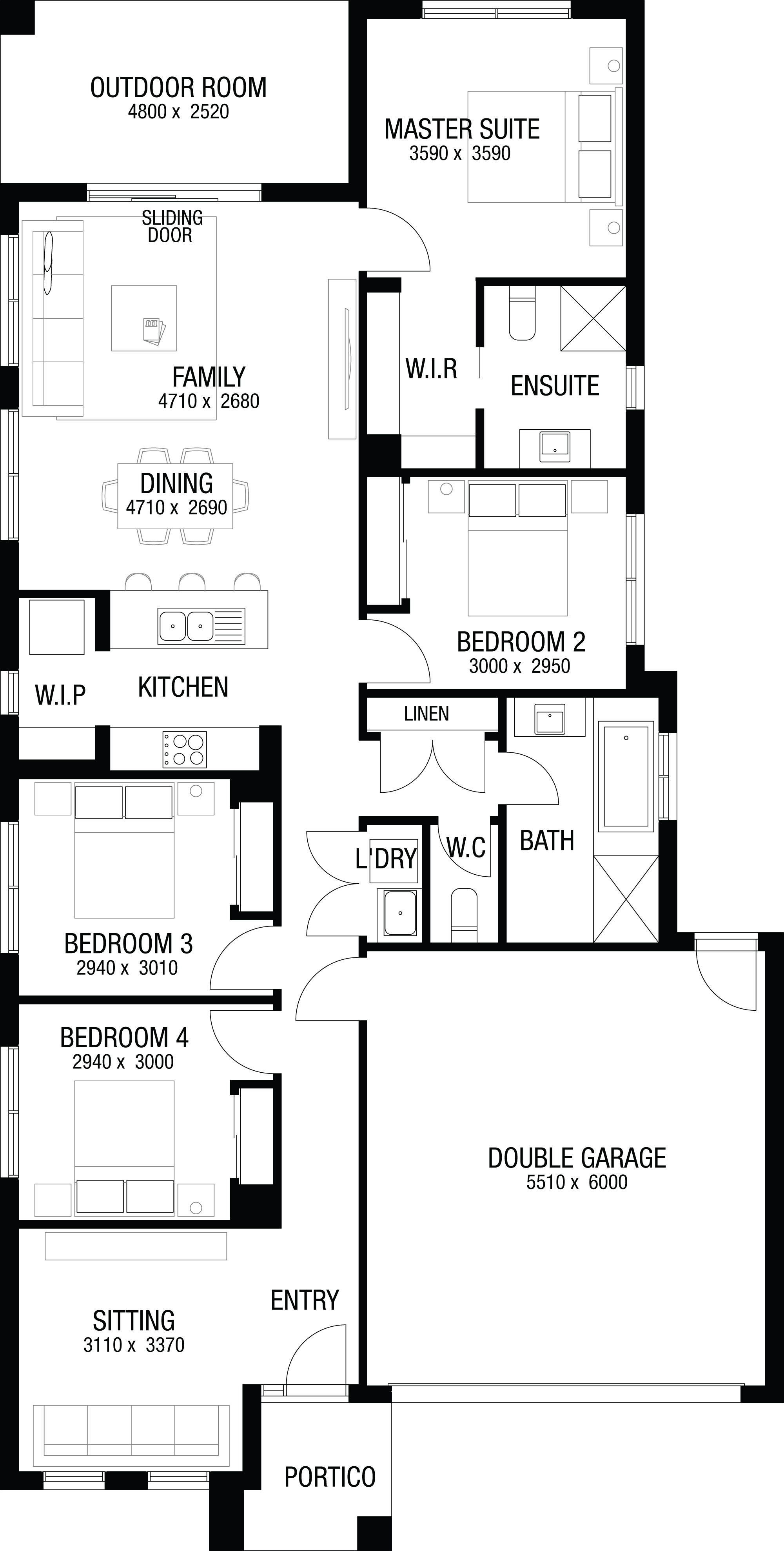 Lot 11 New Road by Metricon Homes Floorplan