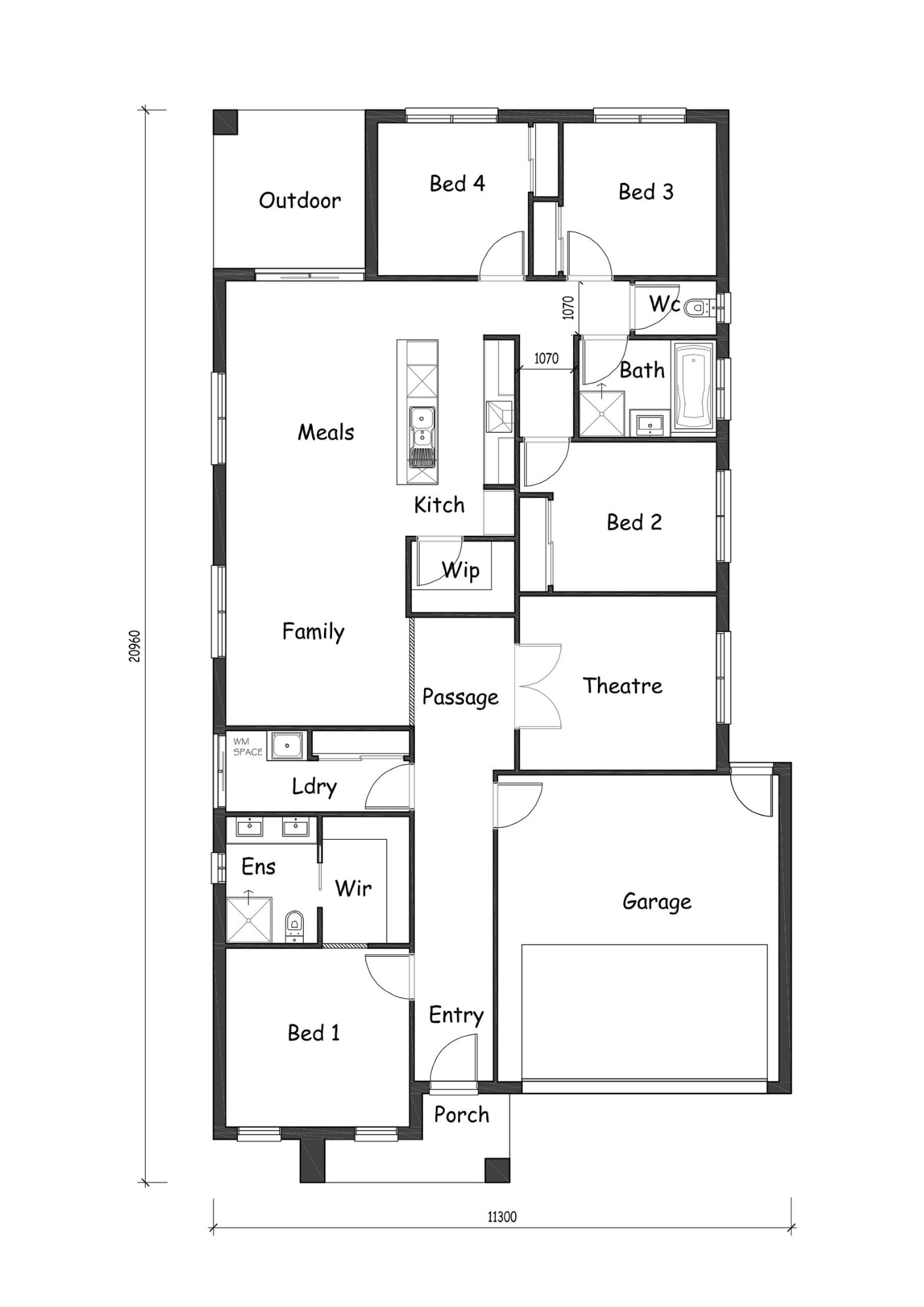 Lot 1105 Kingston Drive Floorplan