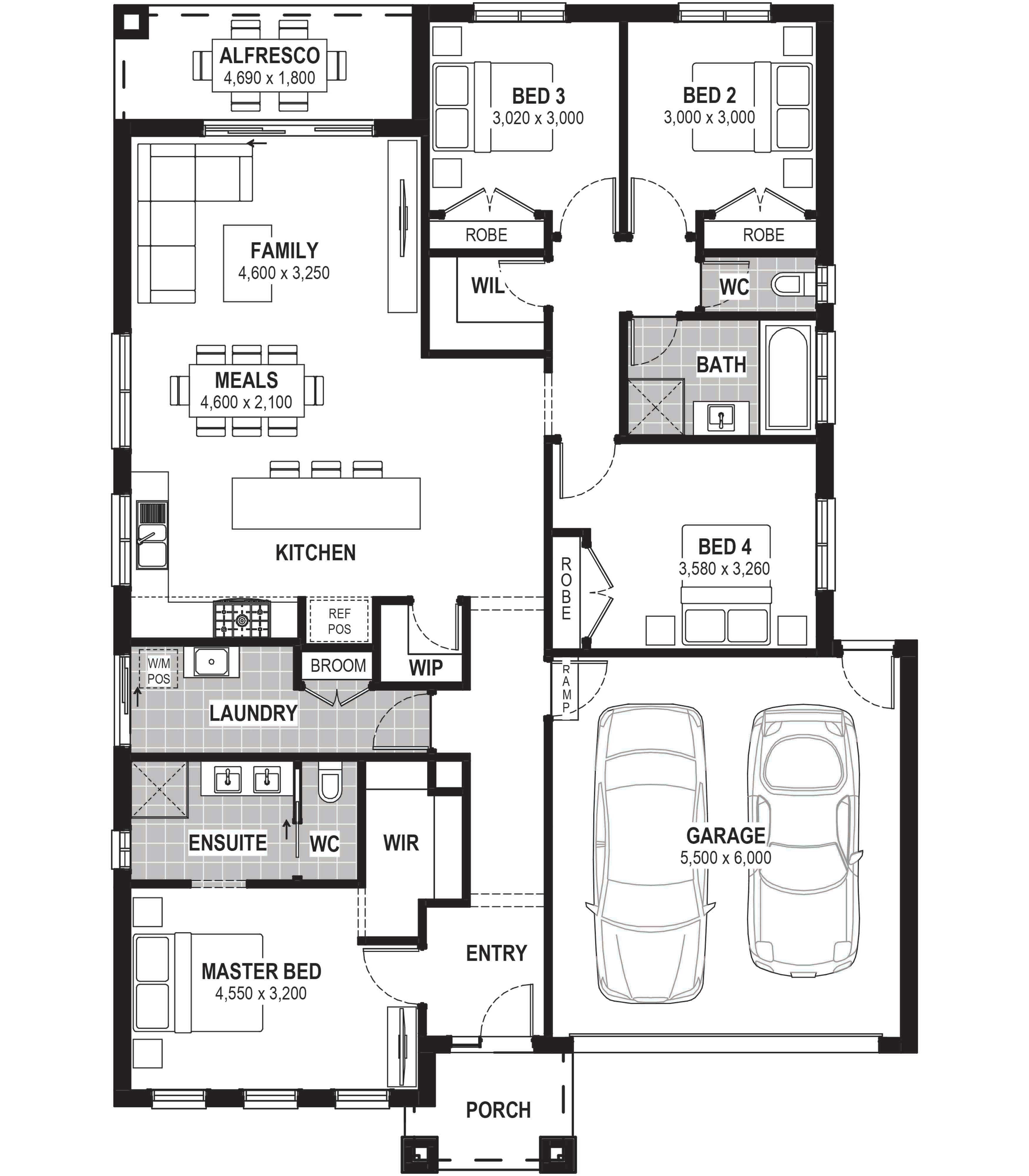 Lot 1209 Dome Street by JG King Homes Floorplan