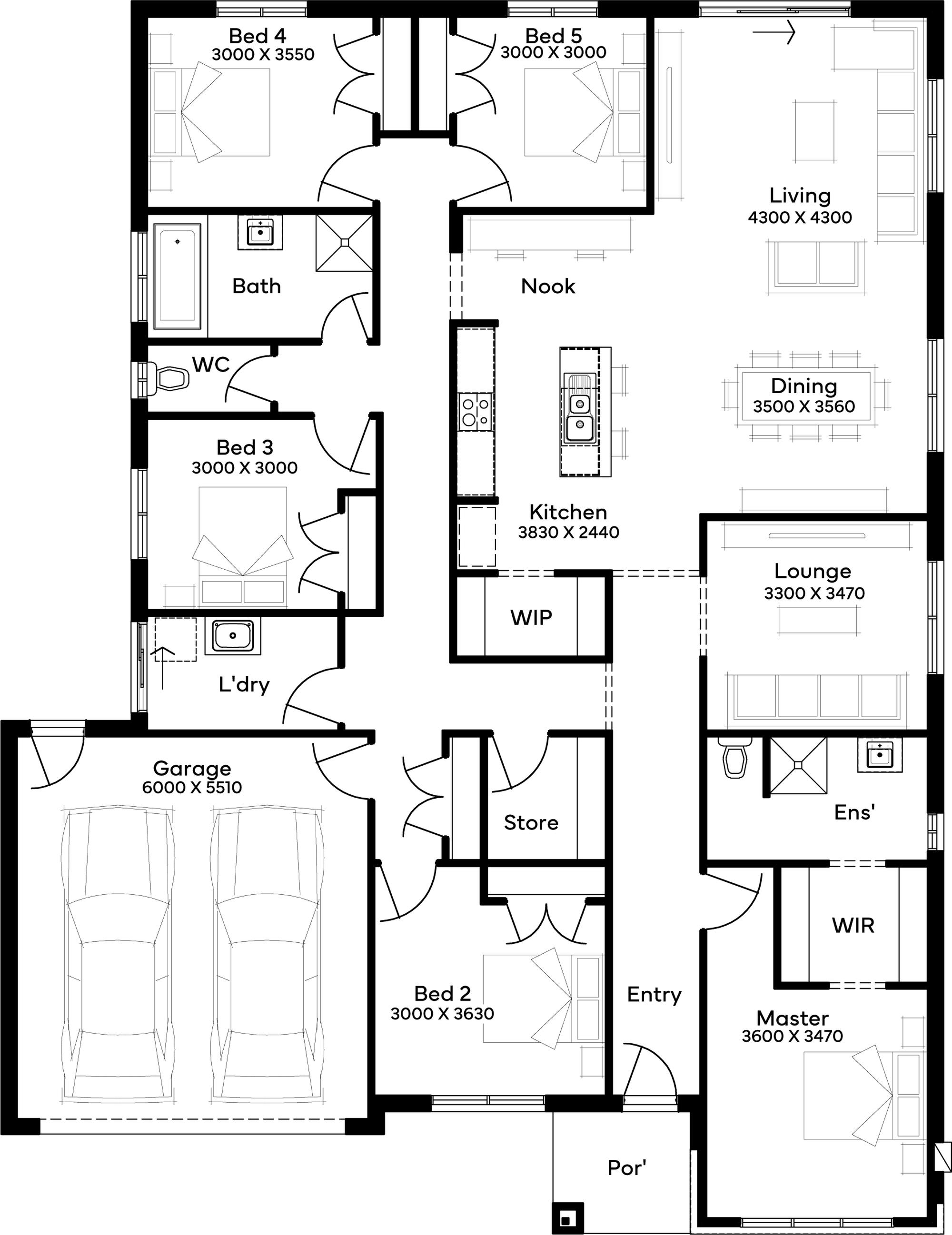 Lot 121 Acadia Court by Simonds Homes Floorplan