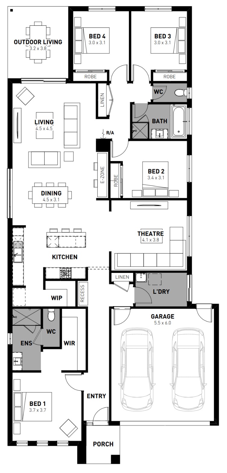 Lot 1210 Yarrabee Street Floorplan