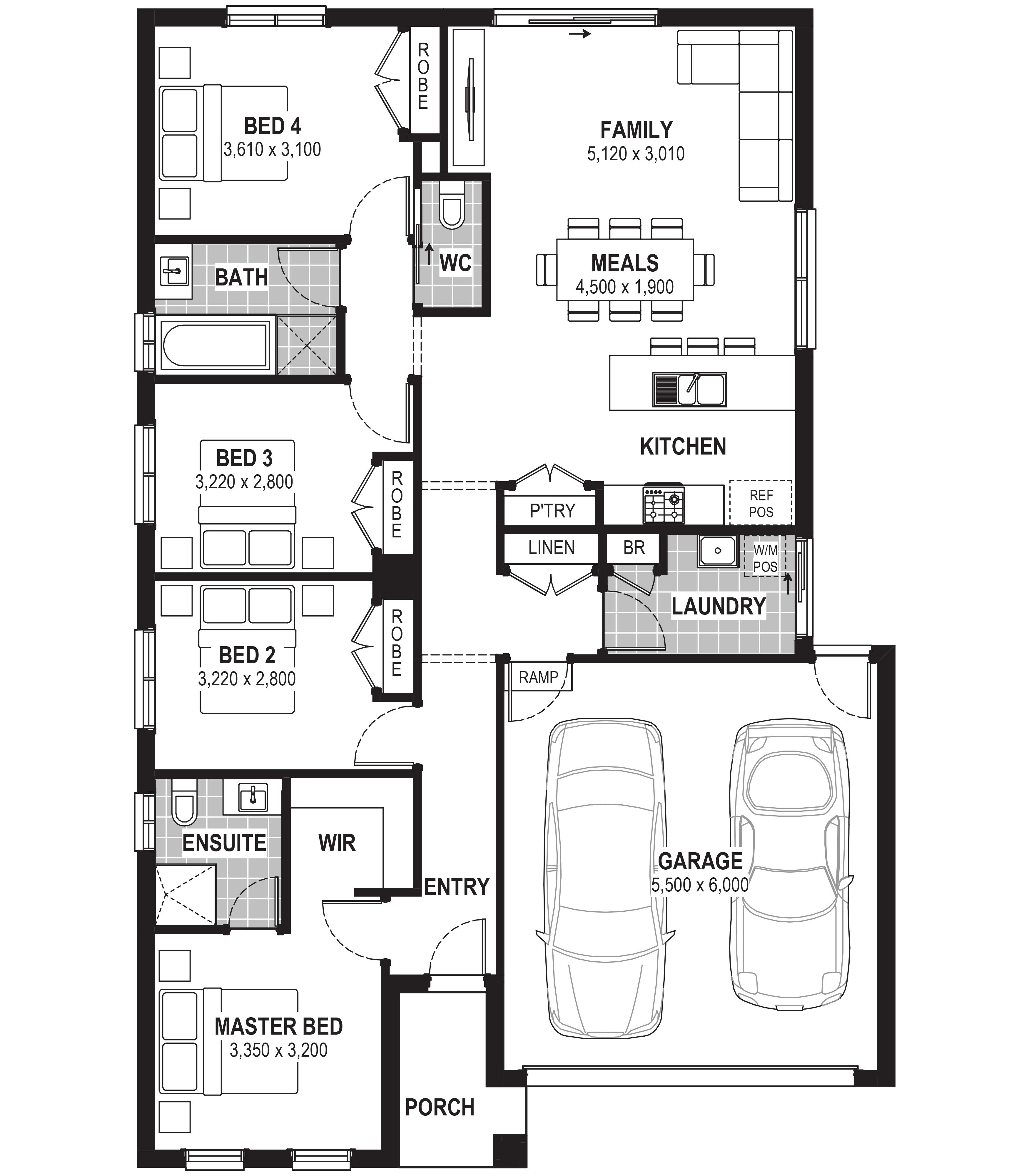 Lot 1222 Munro Avenue by JG King Homes Floorplan